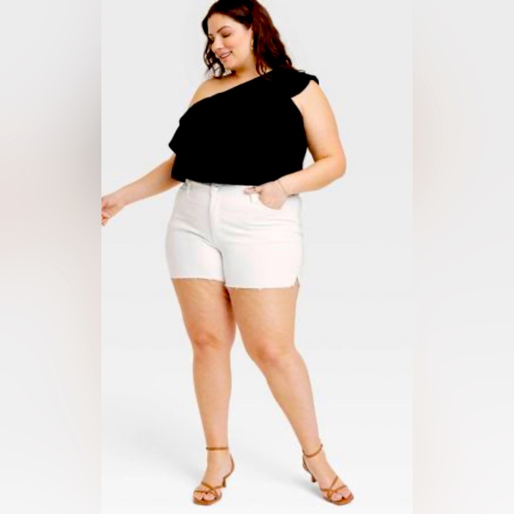 AVA & VIV High Rise High Rise Denim Shorts